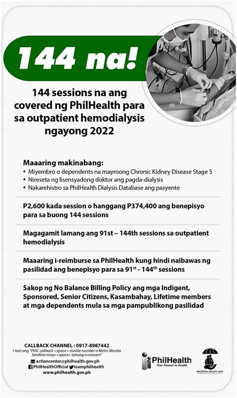 PhilHealth pressed to continue free dialysis coverage for all .